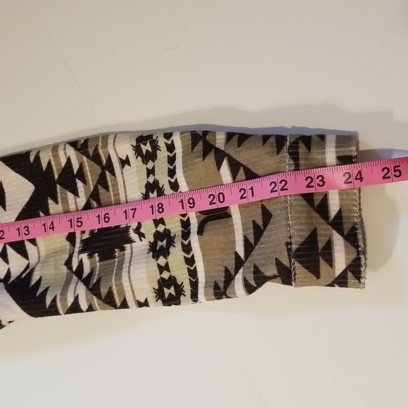 WESC Unisex Cord Trucker Light Blanket Shacket Tribal Boho Southwestern Print - Picture 7 of 17